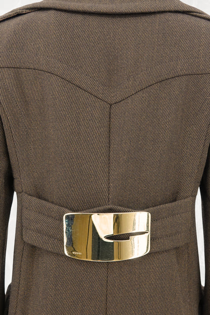 Tom Ford for Gucci FW1996 coat, concealed zipper pocket detail — Disco Palma