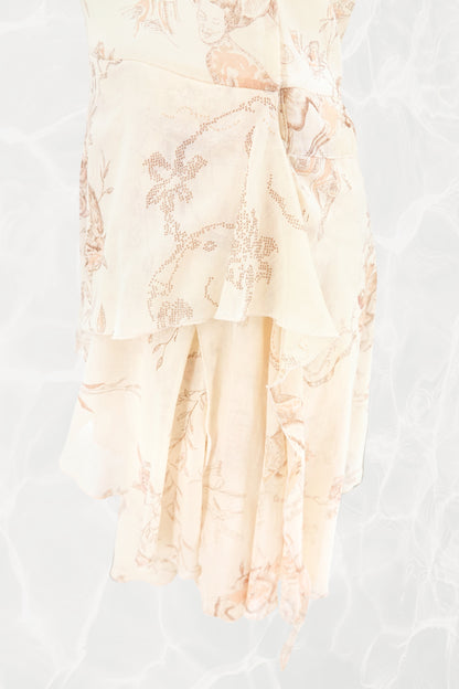 Spring 2002 “Cheeky Monkey” Novelty Print Asymmetrical Cotton Dress