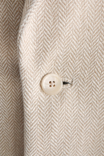 Vintage 1990s 100% Silk Herringbone Blazer
