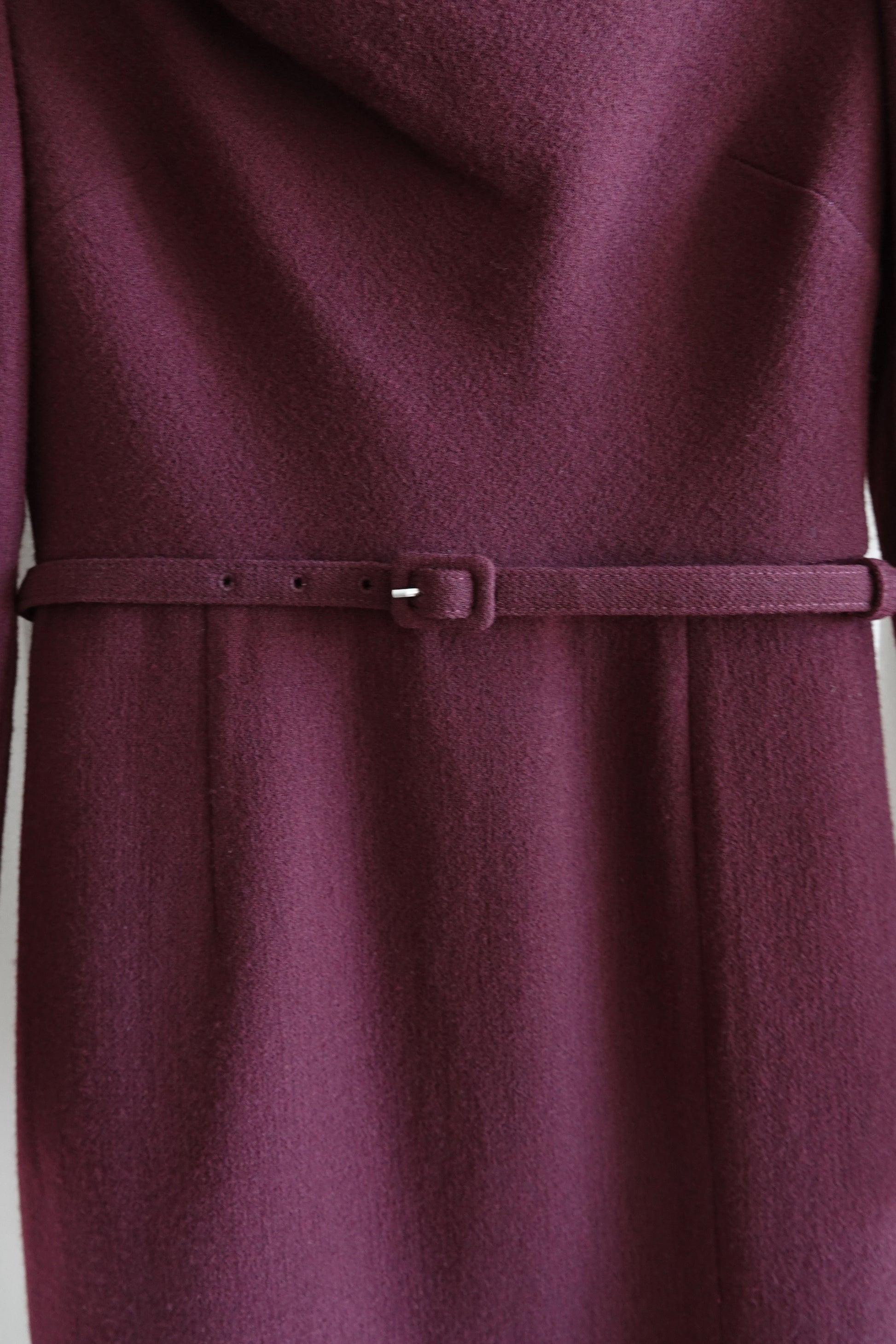Roland Mouret burgundy pencil dress, center back zipper — Disco Palma