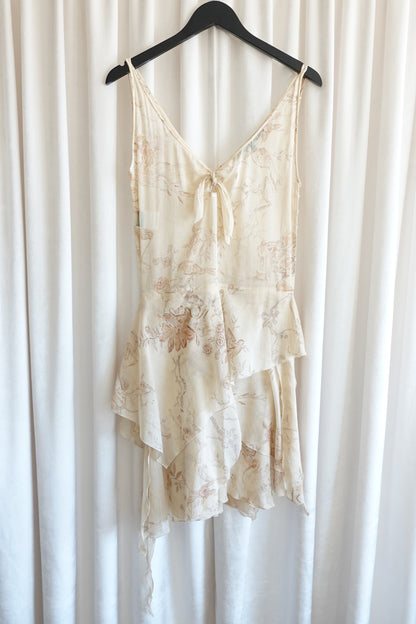 Spring 2002 “Cheeky Monkey” Novelty Print Asymmetrical Cotton Dress