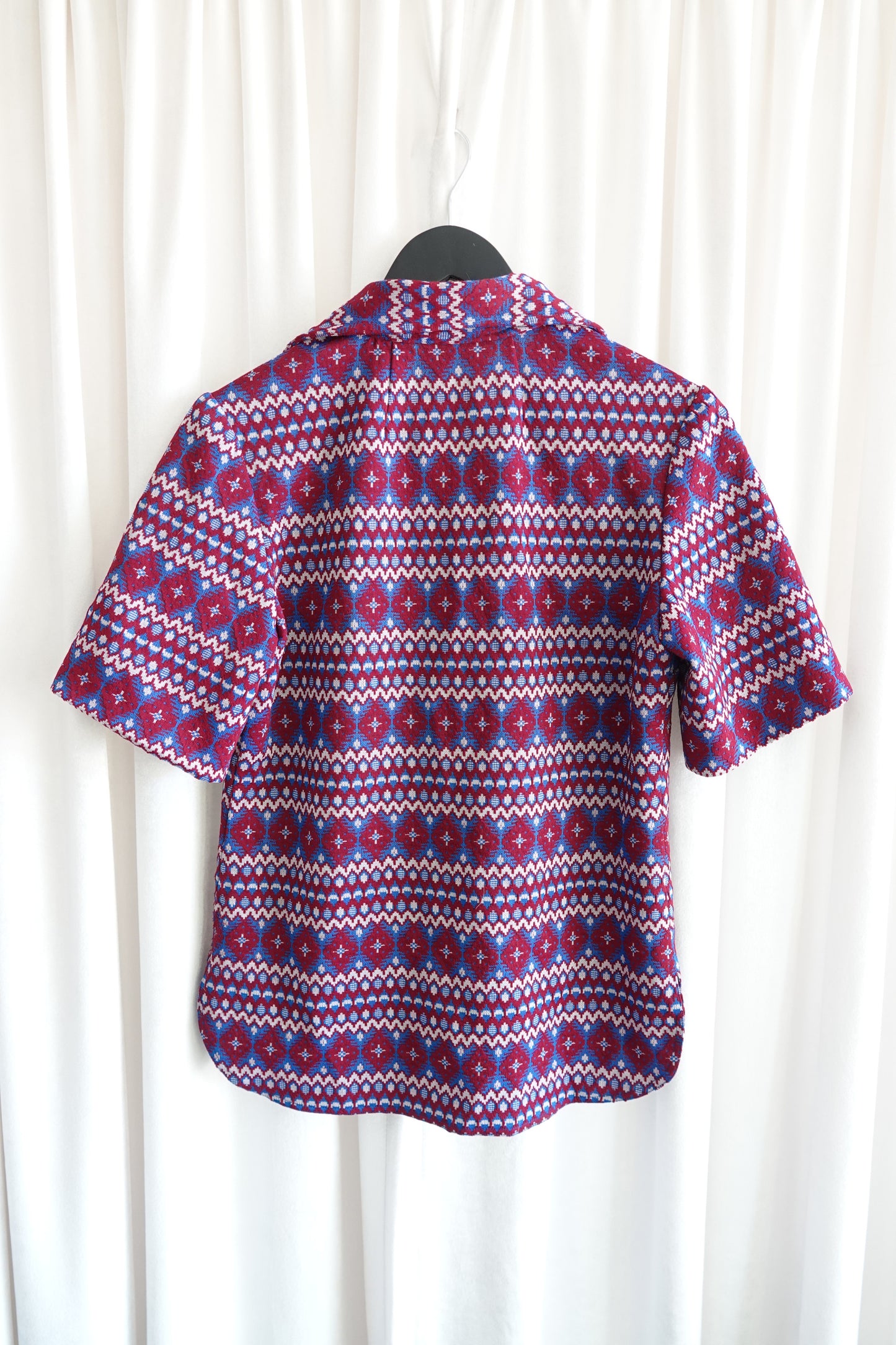 Vintage 1970s Fair Isle knit set, jacquard pattern detail — Disco Palma