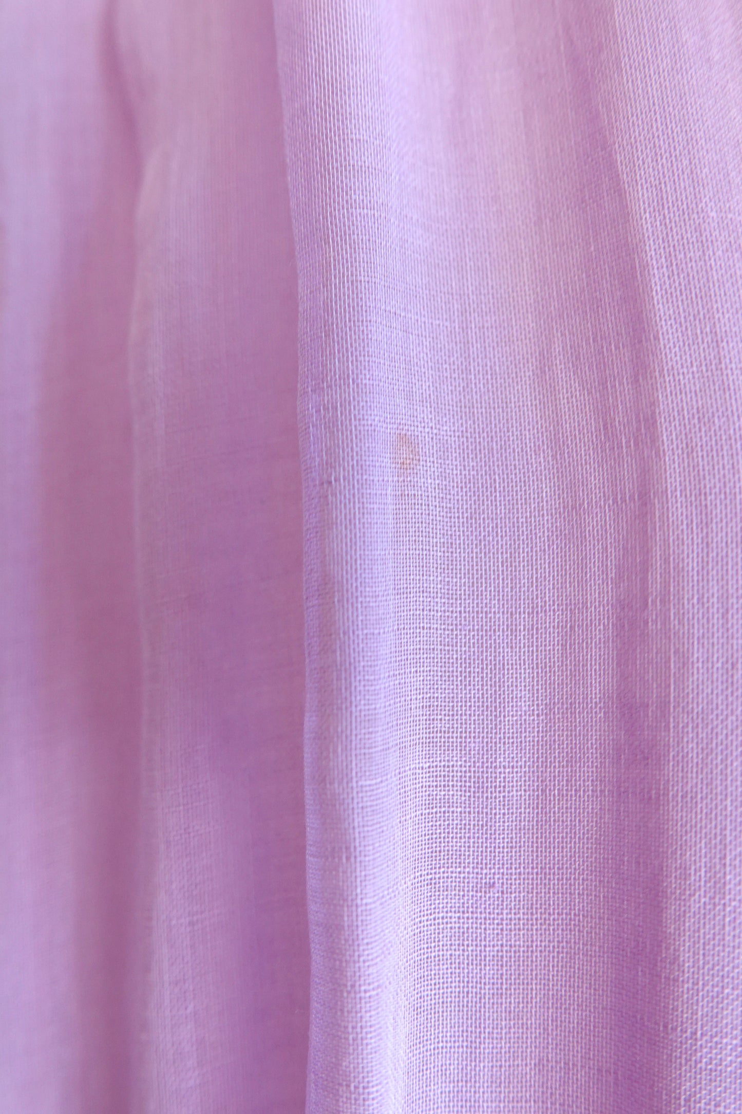 Doris Dodson 1940s lavender embroidered border dress, bodice detail — Disco Palma