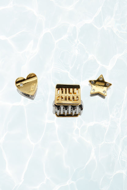 Heart & Star Mini Hair Clip Set of 3