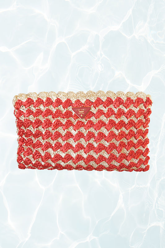 Raffia Crochet Clutch