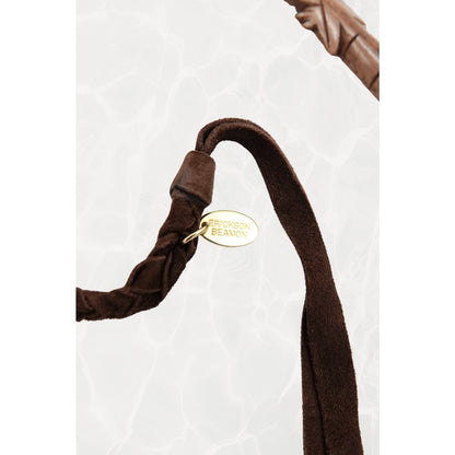 Vintage 1990s Tagua Nut Lariat Necklace with Carved Lizard Pendants