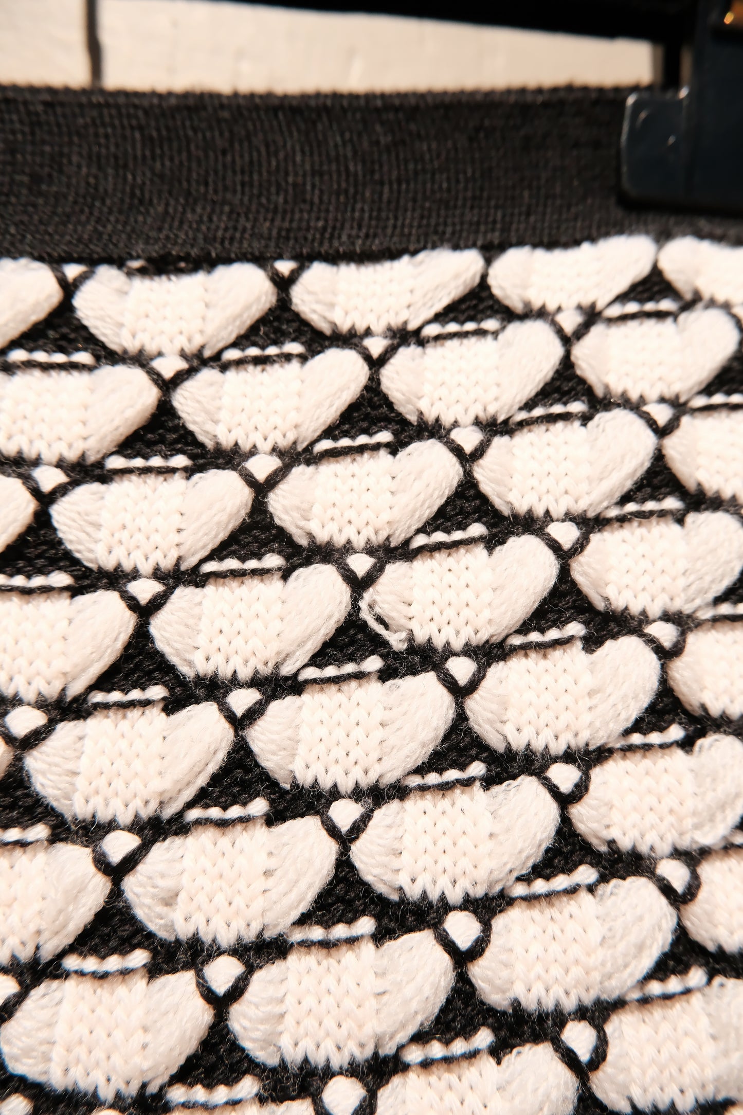 John Galliano for Dior Vintage 90's Black and White Pencil Sweater Skirt