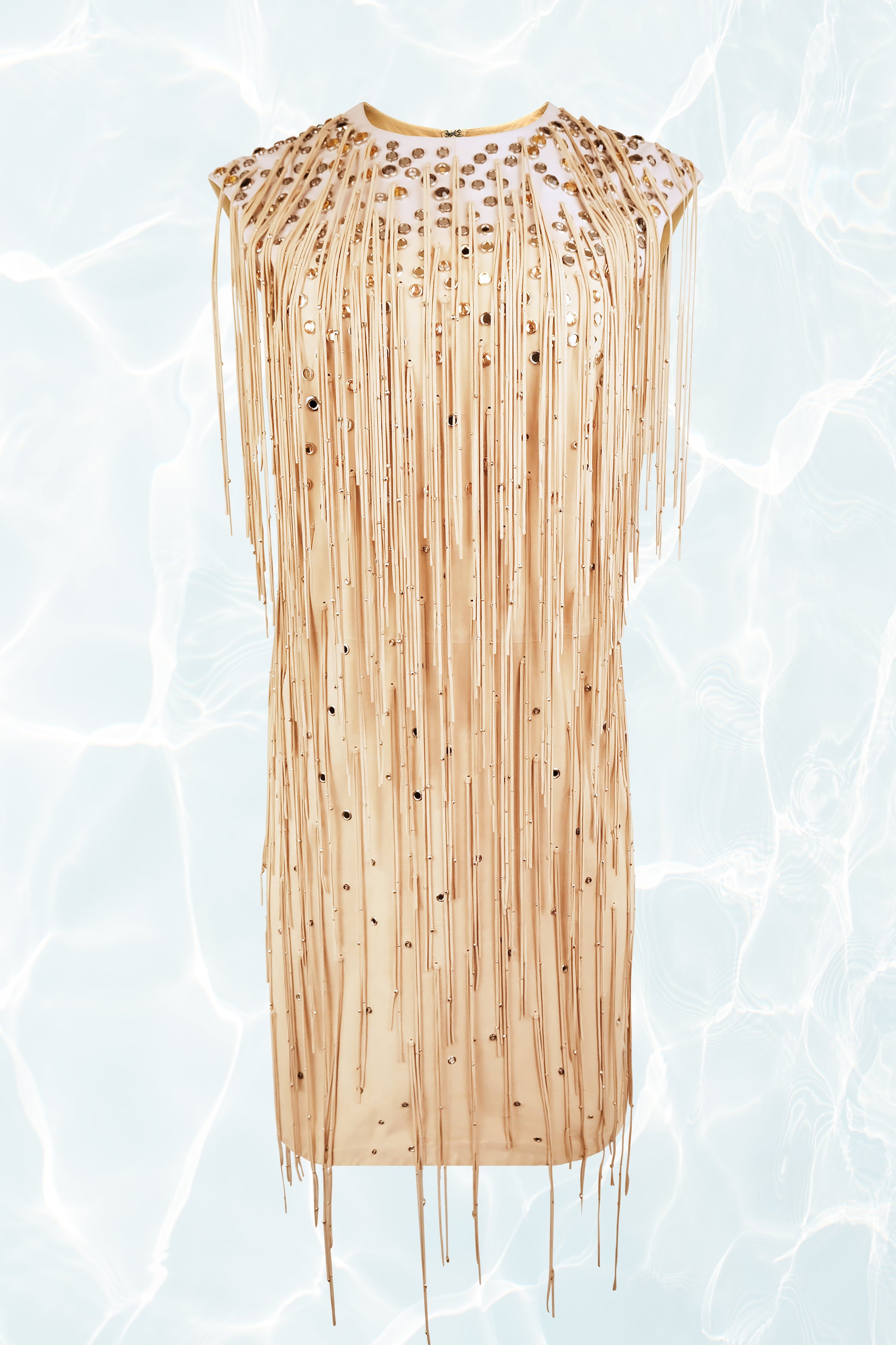 Bottega Veneta SS 2018 Fringe Suede Shift Dress – Disco Palma