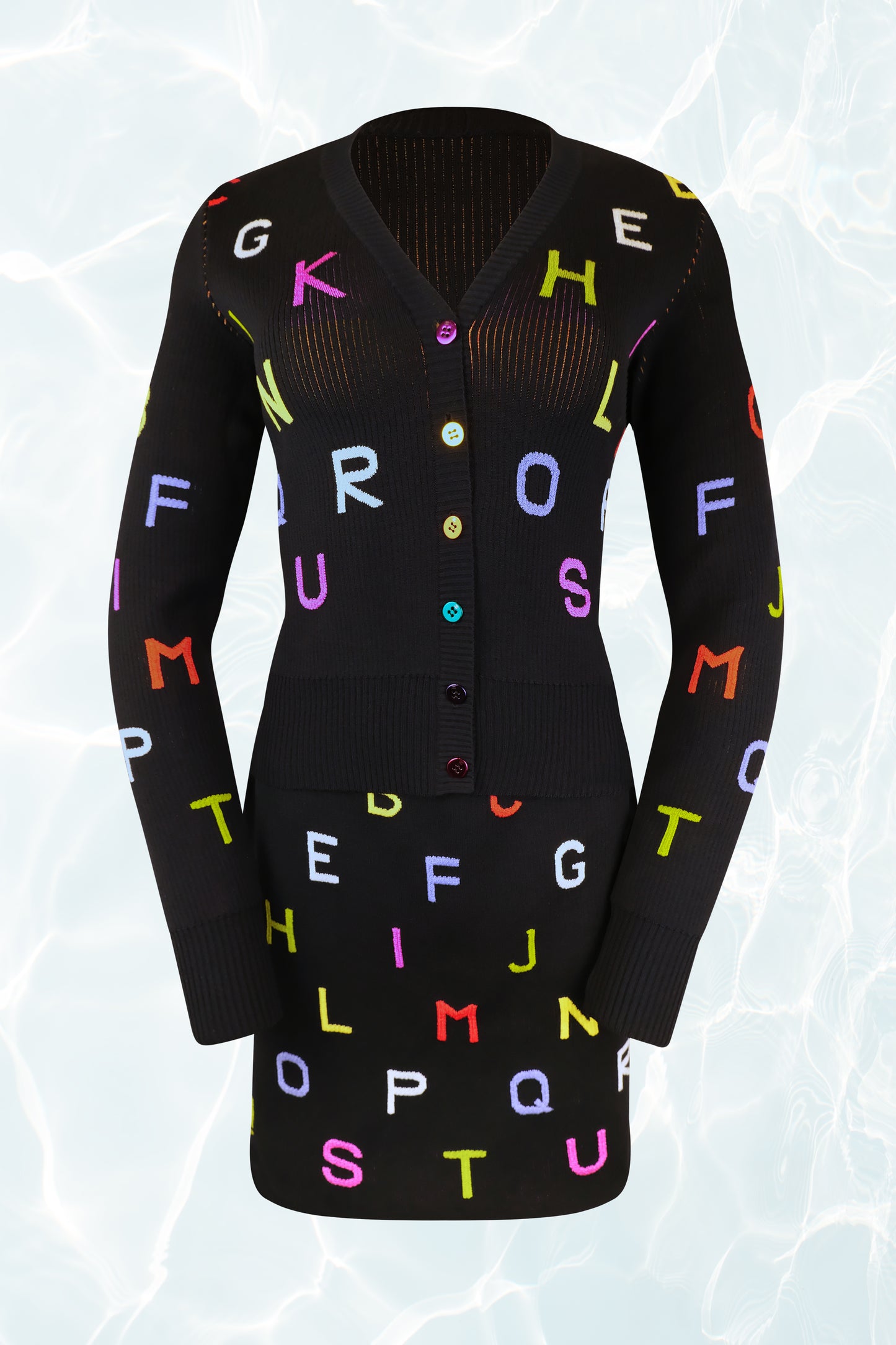 Vintage AW 2001 Alphabet Skirt Suit