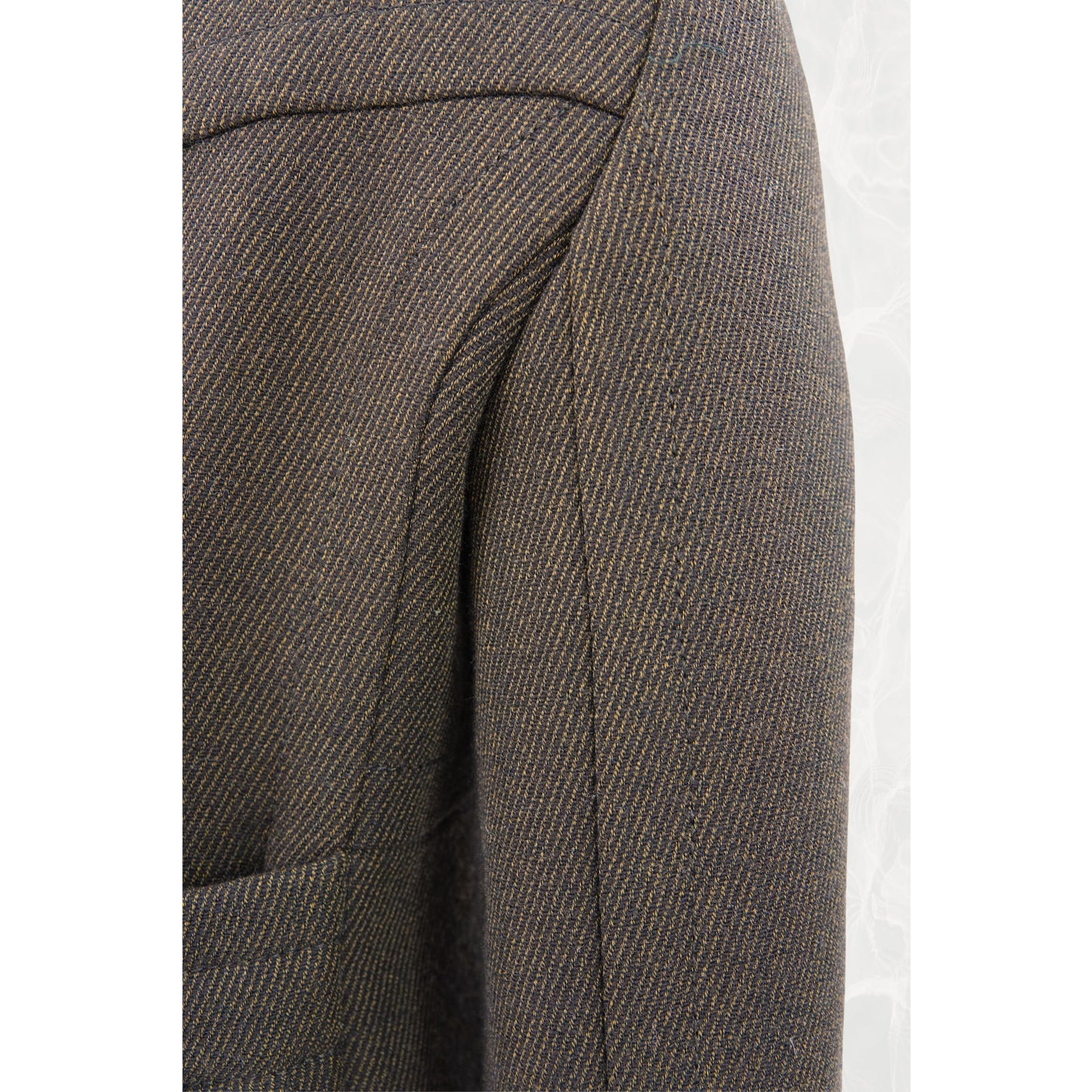 Tom Ford for Gucci FW1996 Architectural Twill Coat, Gold G Oversized Hardware