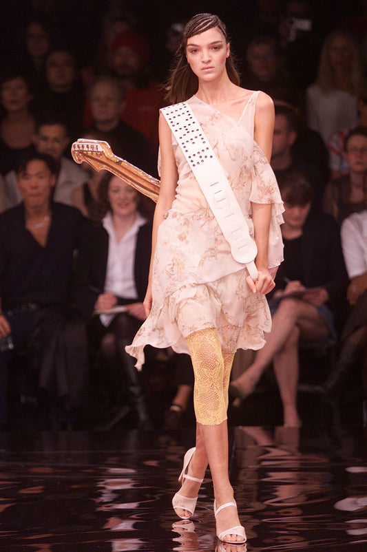 Spring 2002 “Cheeky Monkey” Novelty Print Asymmetrical Cotton Dress