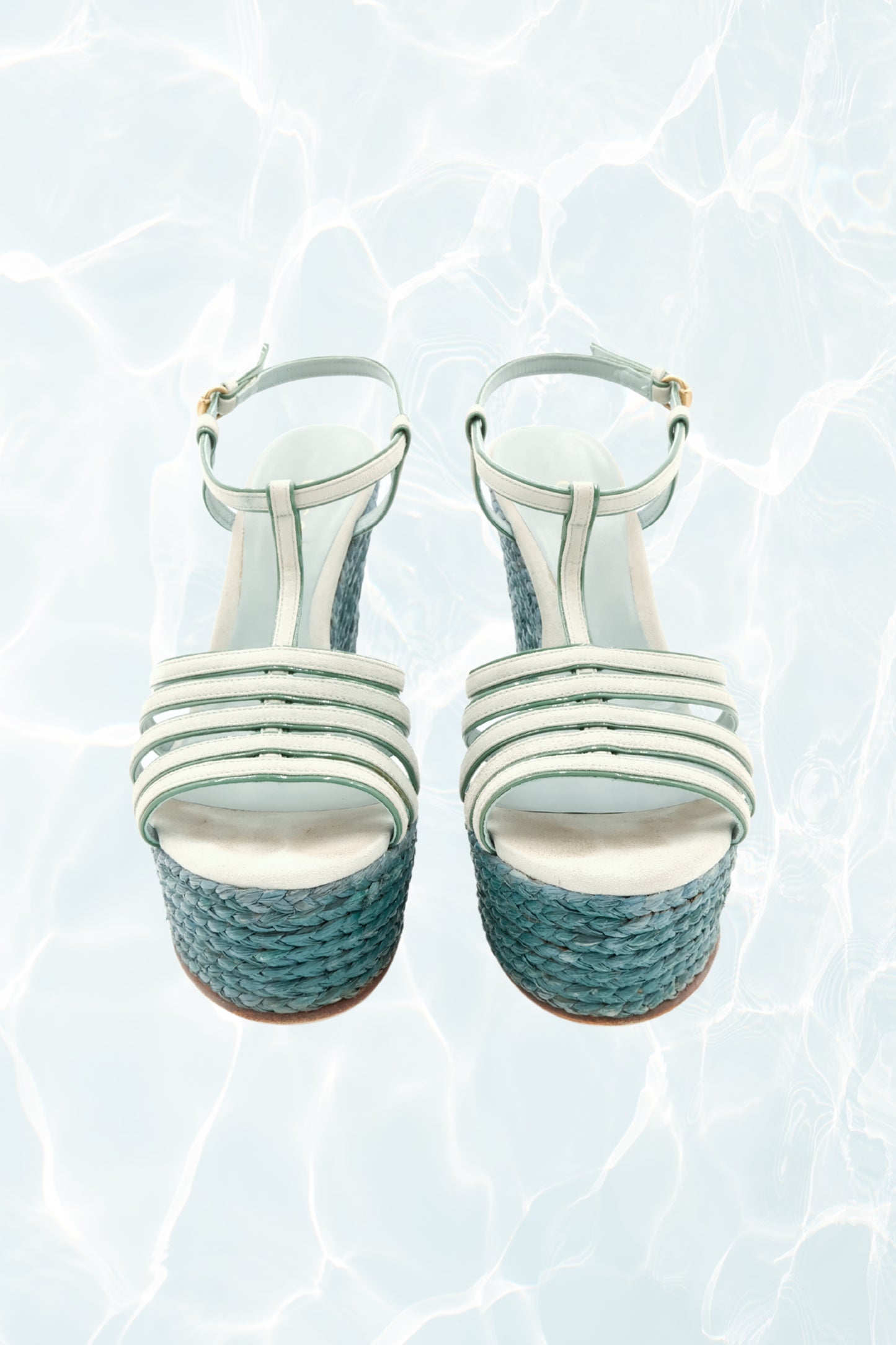 Sea Foam Green Platform Espadrille Sandals