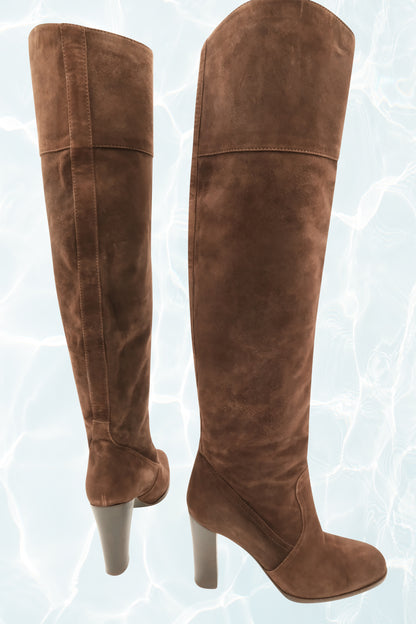 Vintage Knee High Suede Boots