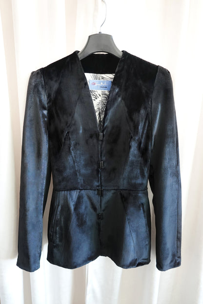 Thierry Mugler Couture velvet jacket on hanger, full length -- Disco Palma