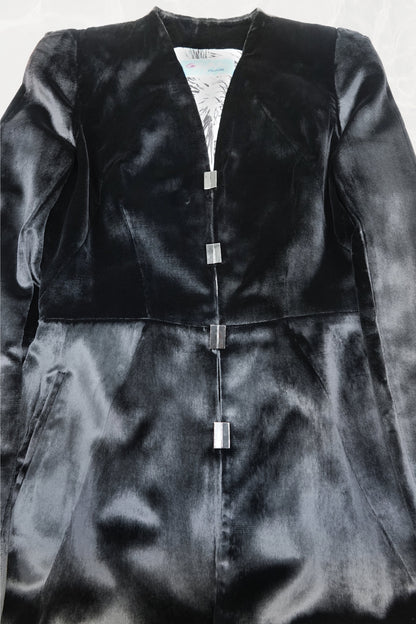 Thierry Mugler Couture velvet jacket, flat lay front -- Disco Palma