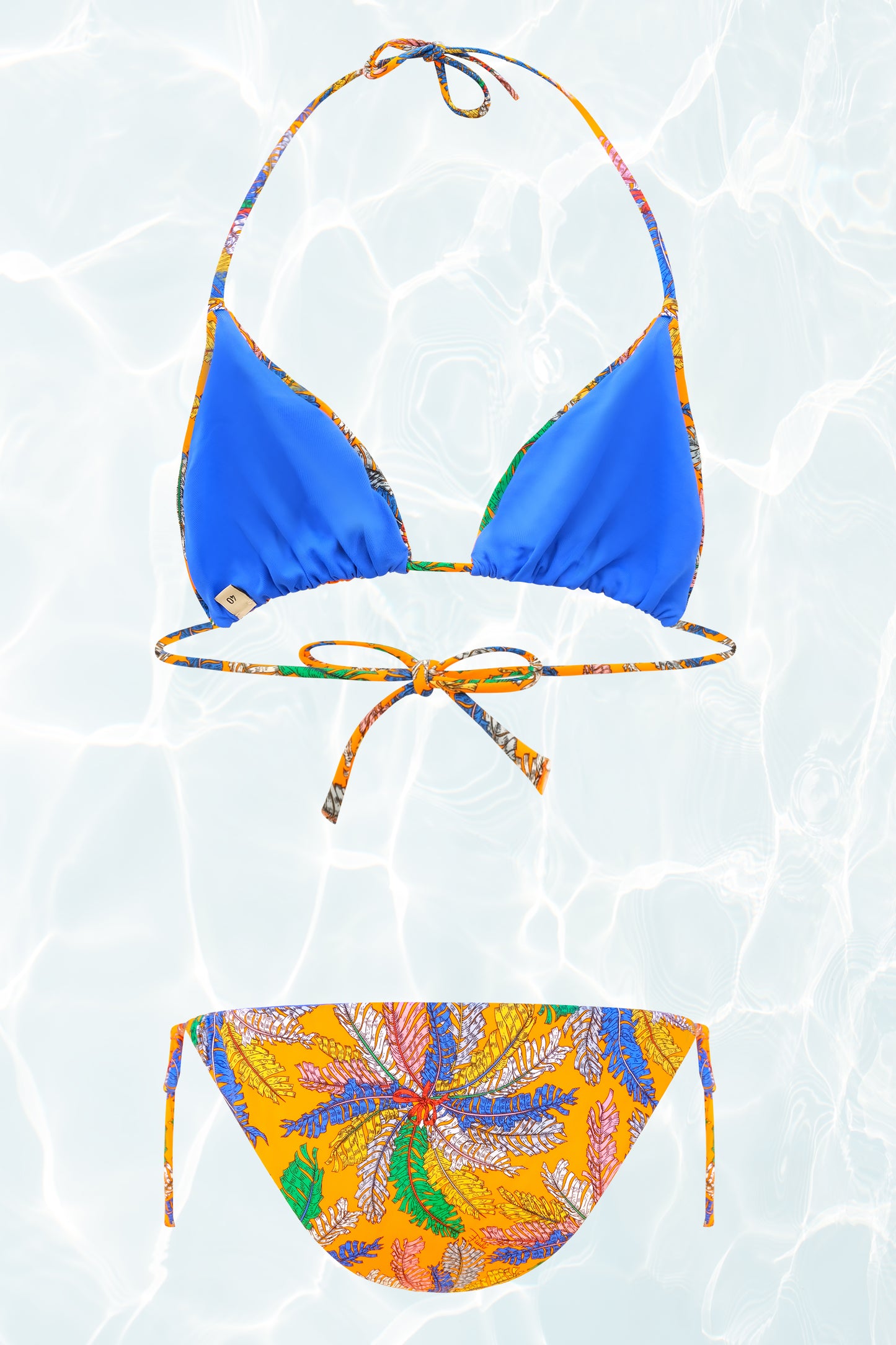 Palm Print String Bikini