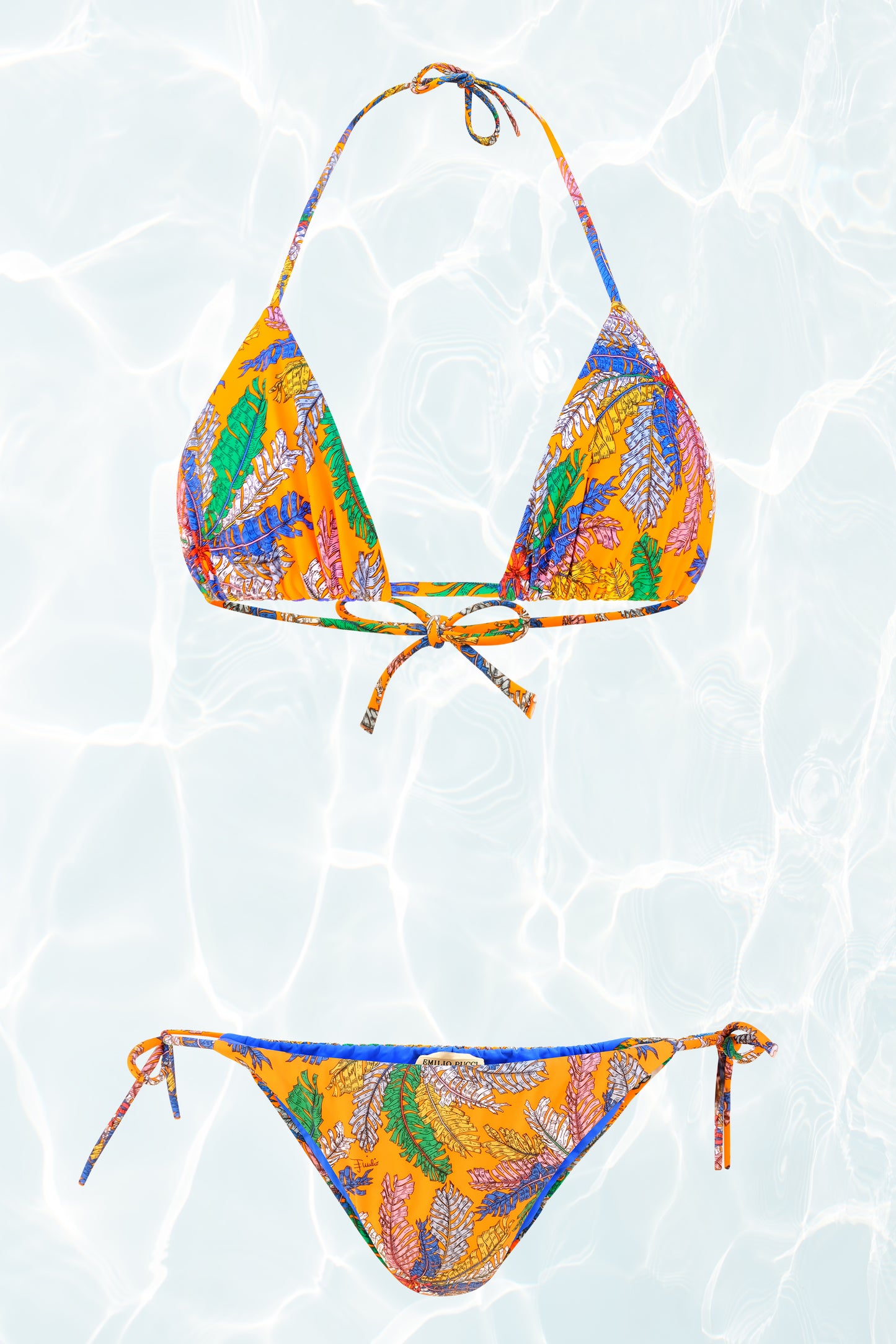 Palm Print String Bikini