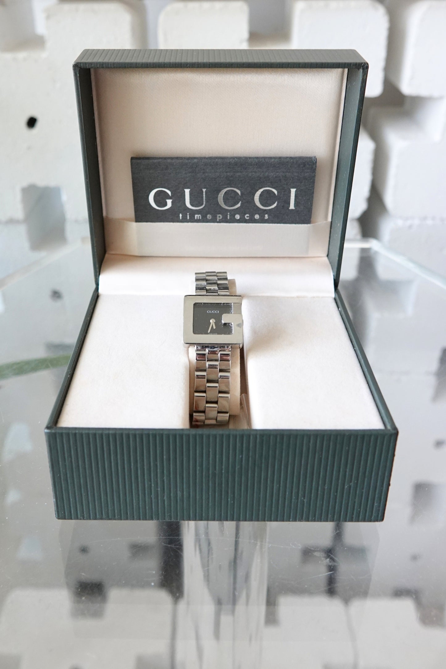 Tom Ford for Gucci G-Frame watch in original Gucci Timepieces box