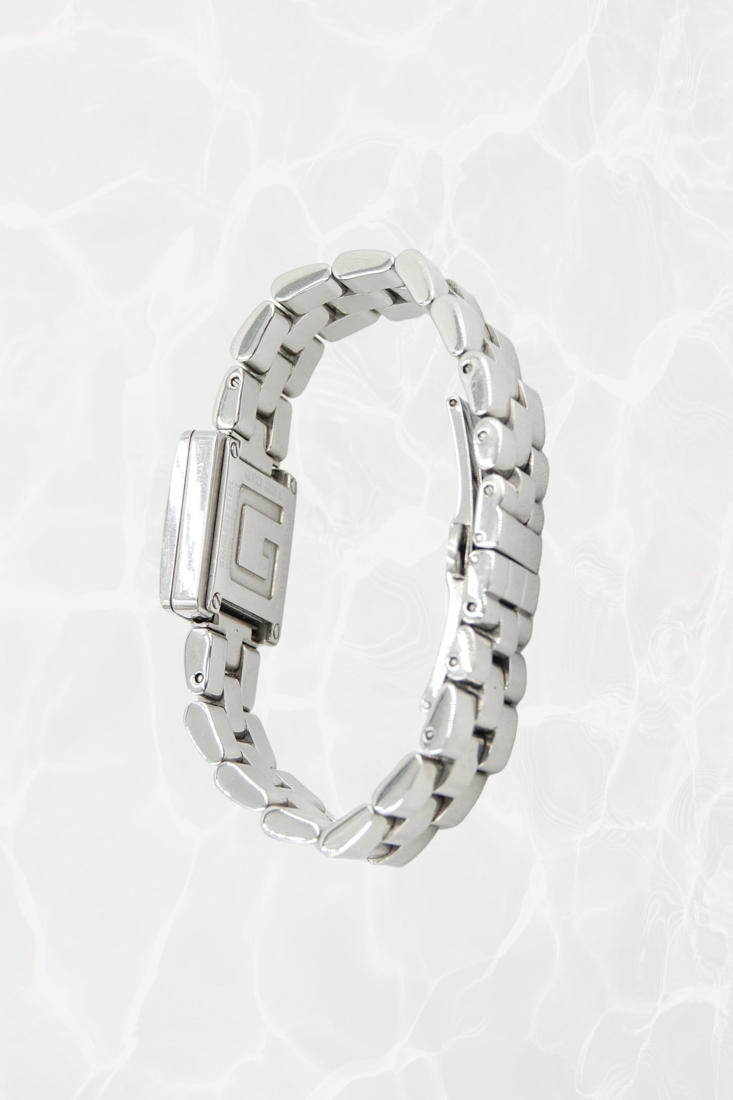 Tom Ford for Gucci G-Frame watch caseback with G motif engraving