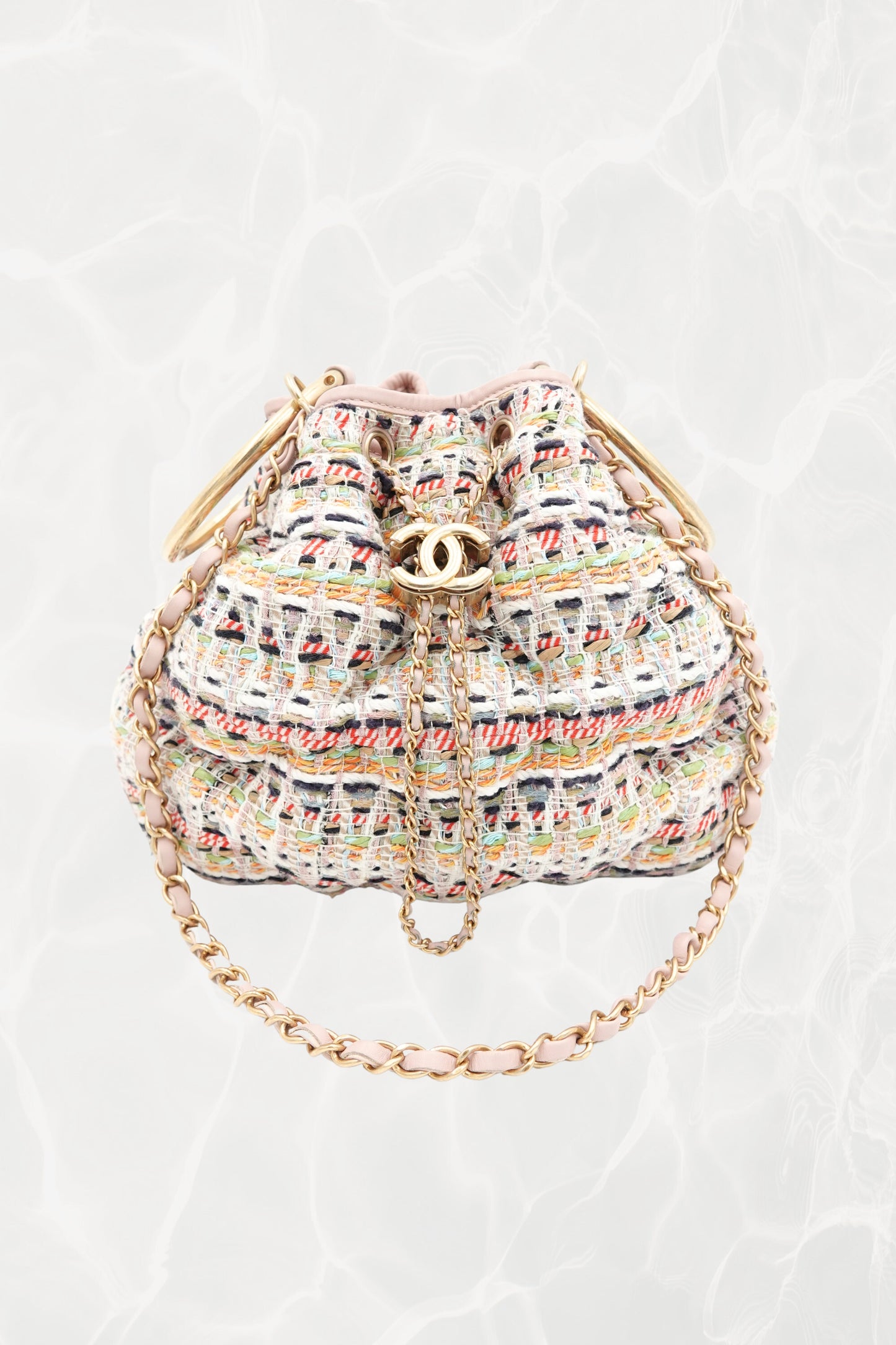 Resort 17 Cuba Collection Tweed 'Chesterfield' Bucket Bag