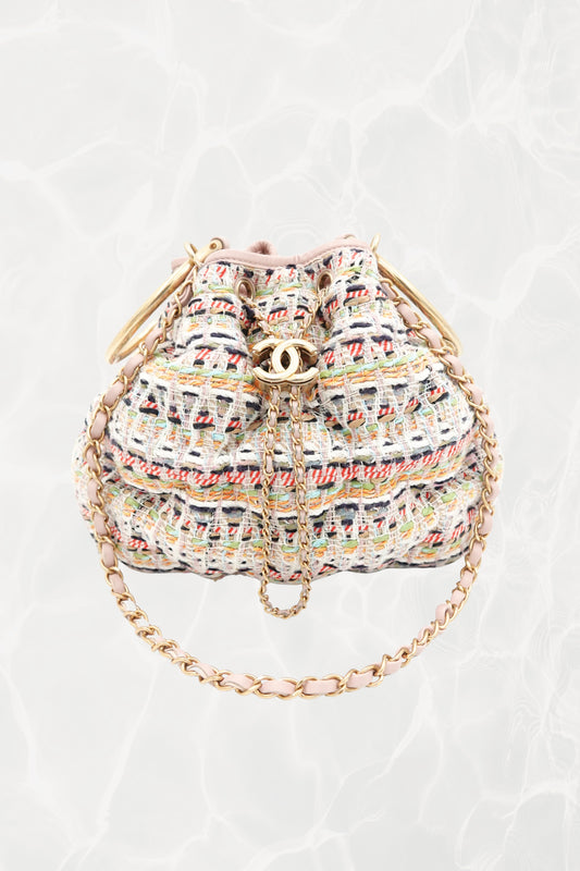 Resort 17 Cuba Collection Tweed 'Chesterfield' Bucket Bag